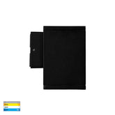 Lights For You HV3623T-BLK - Quadru Square Black TRI Colour Fixed Down LED Wall Light Lights-For-You HV3623T-BLK